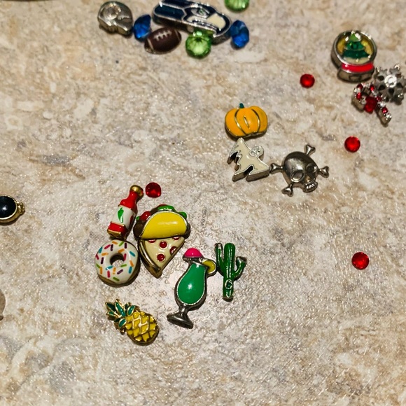 Origami Owl Teal Wrap Bracelet with Crystal Accents and Charms! - Picture 6 of 6